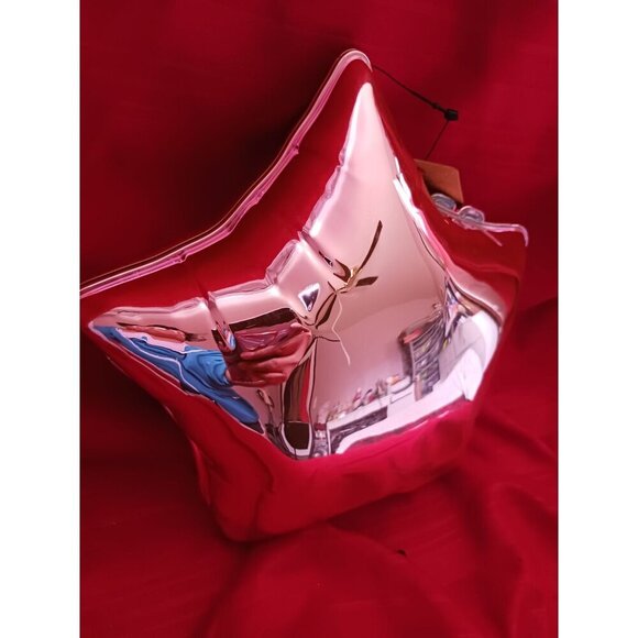 Hello 3AM Star-Shaped Metallic Pink Purse With Gold Chain Strap - Picture 10 of 10